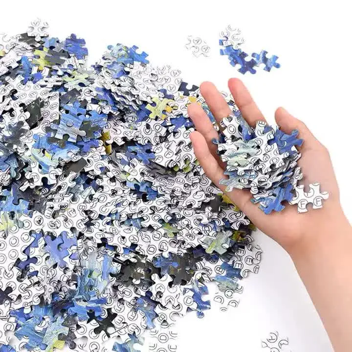(2 PCS) 1000-Piece Star Train Jigsaw Puzzle | High Difficulty | Stress-Relief Toy