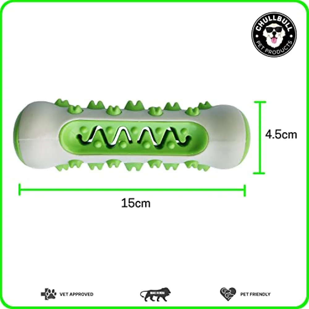 Chullbull Bite Resistance Alpha Toothbrush for Dogs (Yellow)