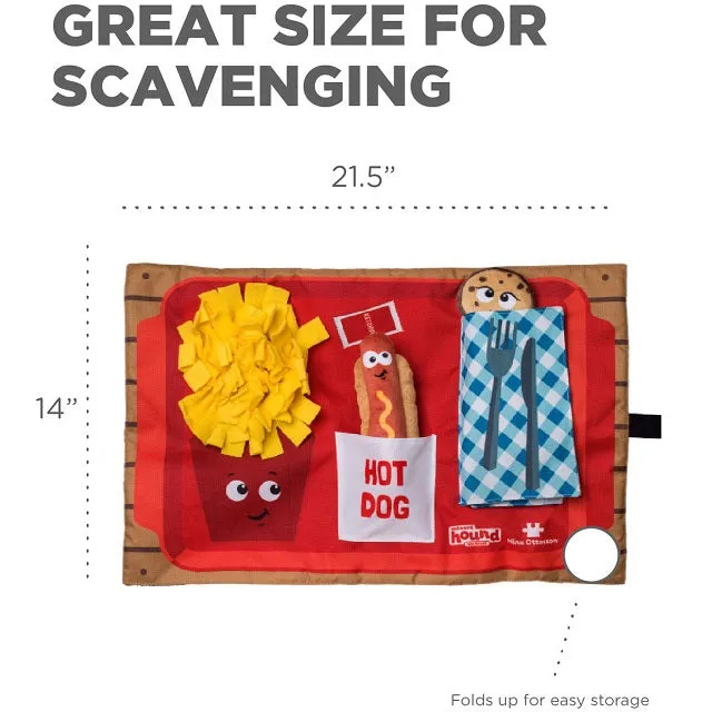 Nina Ottosson Activity Matz Fast Food Fun Dog Puzzle Mat, Level 2