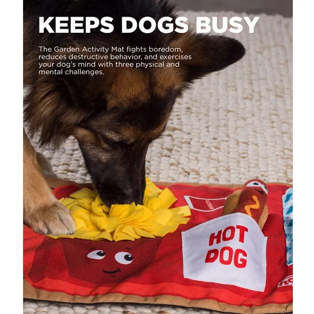Nina Ottosson Activity Matz Fast Food Fun Dog Puzzle Mat, Level 2