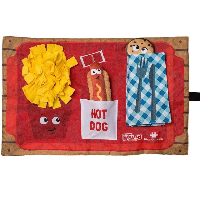 Nina Ottosson Activity Matz Fast Food Fun Dog Puzzle Mat, Level 2