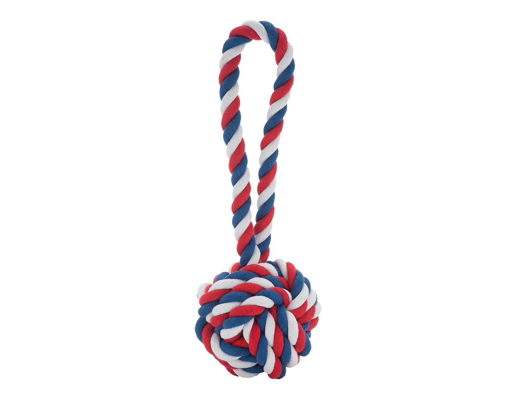Red, White and Blue Knot Rope Dog Toy